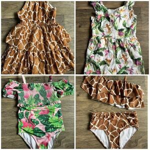 Janie and‎ Jack Spring/Summer Girls Dress Romper Swimsuit Lot Size 6-7